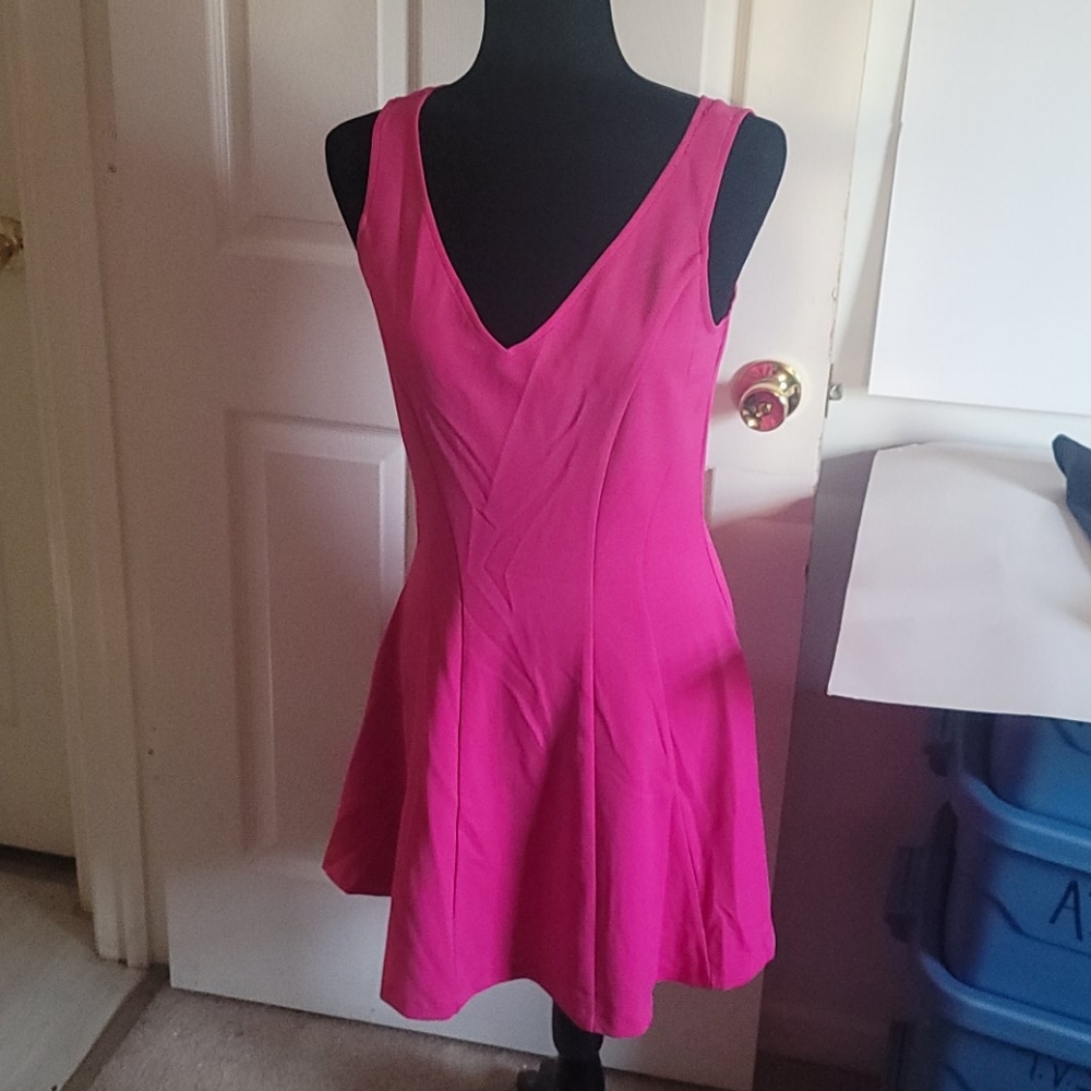 Bloomingdale Aqua Skate Dress Fushia
